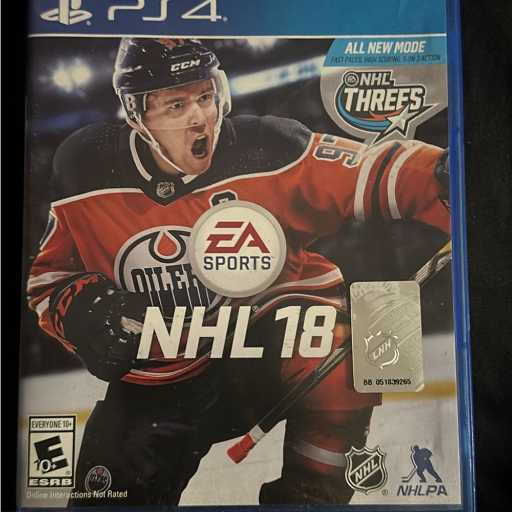 NHL 18 for PS4 - - Black and Blue